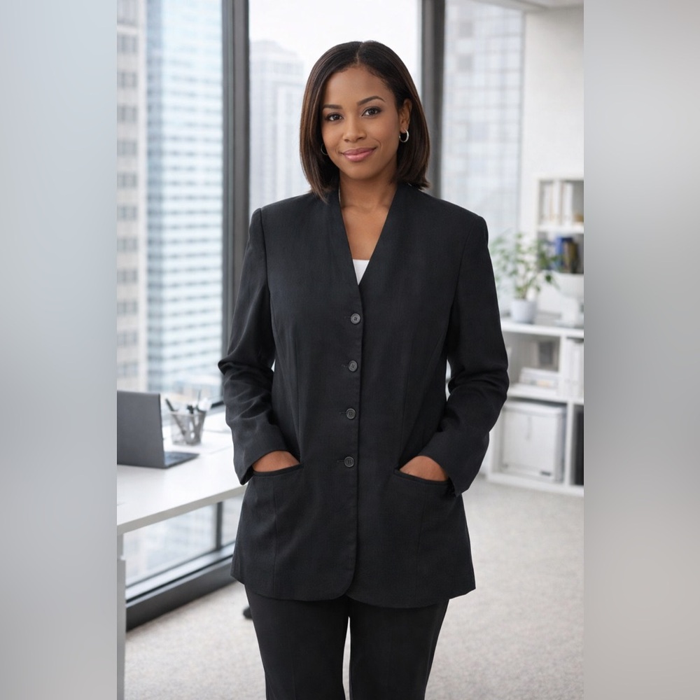 Talbots‎ Women’s Black Blazer Size 14 Classic Office Career Jacket